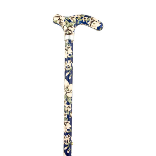 Leichtmetallstock verstellbar Komfortgriff Cosmea beige-blau