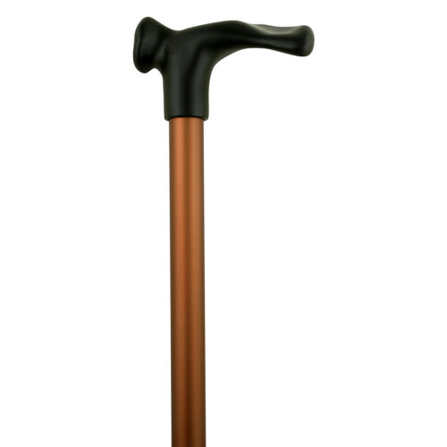 Leichtmetallstock verstellbar antomischer Soft-Fischergriff links dunkelbronze satiniert
